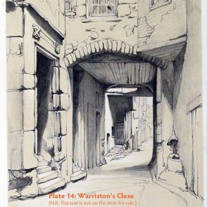 Plate 14: Warriston’s Close, 1848