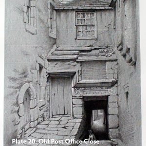 Plate 20: Old Post Office Close, 1852