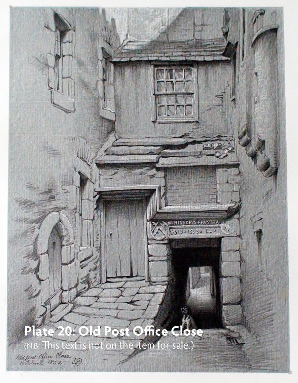Plate 20: Old Post Office Close, 1852