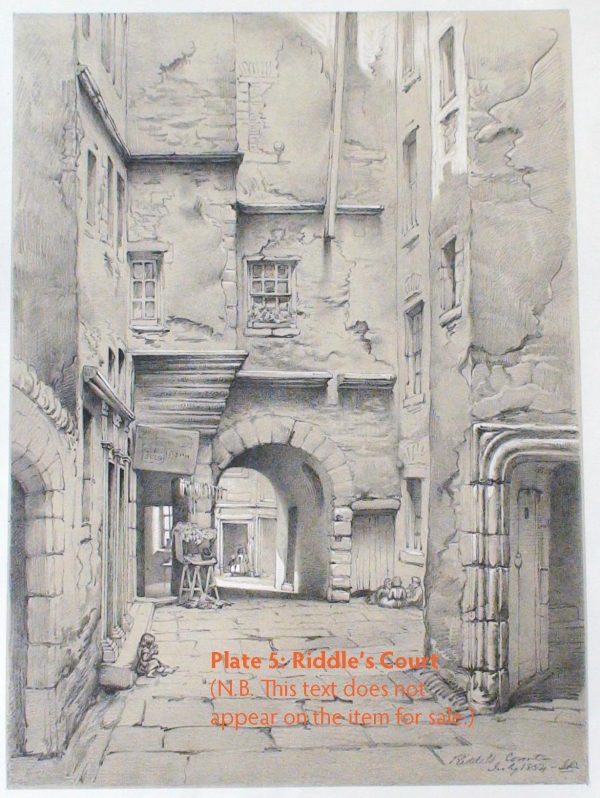 Plate 5: Riddle’s Court, 1854