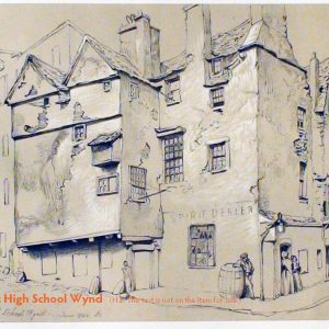 Plate 70: High School Wynd, foot of, The Cowgate, 1850