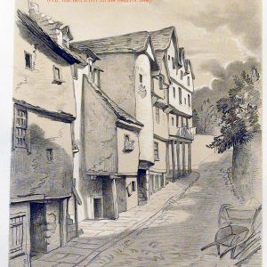 Plate 71: High School Wynd, looking up from The Cowgate, 1848